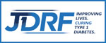 JDRF logo with the words Improving Lives, Curing Type 1 Diabetes